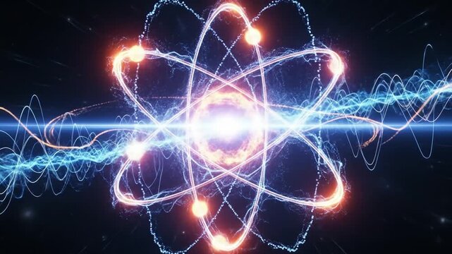 Atom Model Visualization: Energy and Electrons