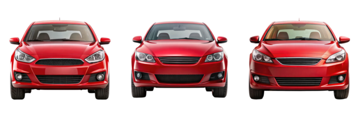 car isolated on transparent white background, clipping path