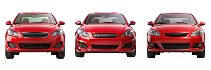 car isolated on transparent white background, clipping path