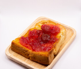 strawberry jam toast