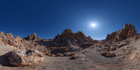 Obraz premium Desert landscape hdr 360 degree panoramas nature