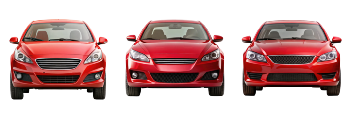 car isolated on transparent white background, clipping path