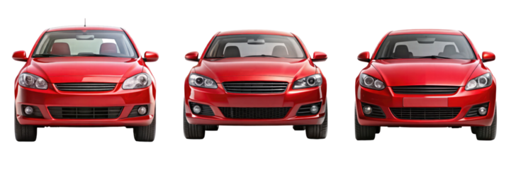 car isolated on transparent white background, clipping path