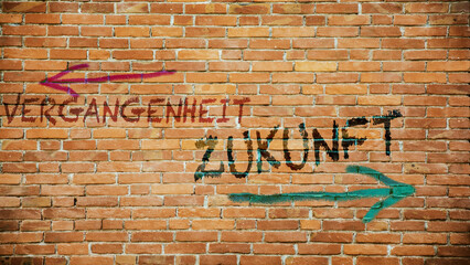 Signposts the direct way to future versus past