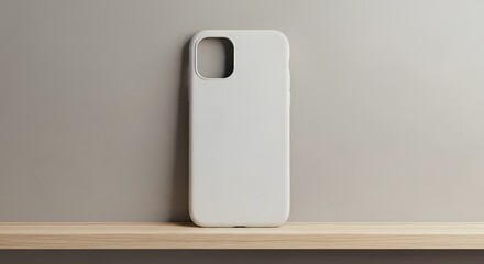 Minimalist White Phone Case Mockup