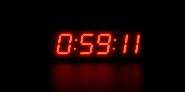 red digital timer counting down	
 - Powered by Adobe