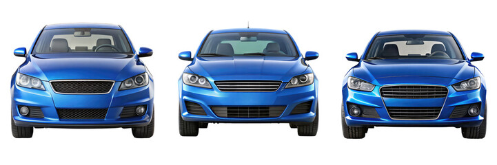 Naklejka premium car isolated on transparent white background, clipping path