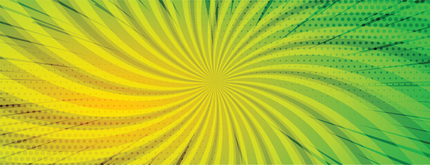 Obraz premium retro pop art radial explosion blue wallpaper in halftone style