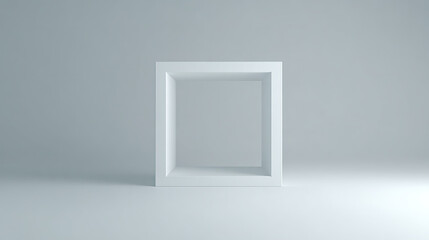 Minimalist modern device on neutral surface, showcasing clean geometric design.