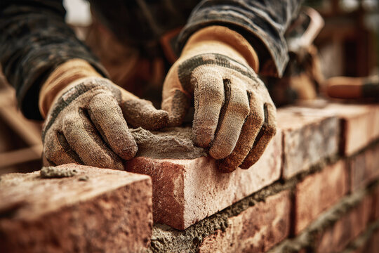 Crafting a solid foundation at a busy construction site with skilled hands and strong materials
