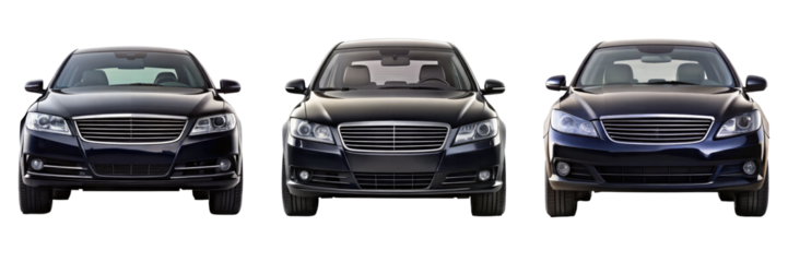 car isolated on transparent white background, clipping path