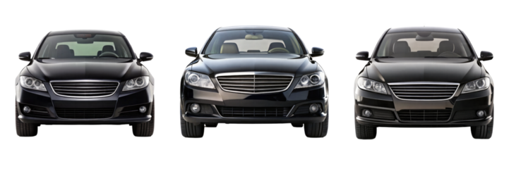 car isolated on transparent white background, clipping path