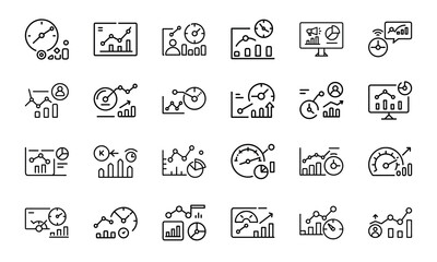 24 SEO and Digital Marketing Line Icons  Analytics, Social Media, Automation, Mobile Ads, Global Marketing, Search Optimization Vector Icon Set for Websites, Apps Online Business Projects 