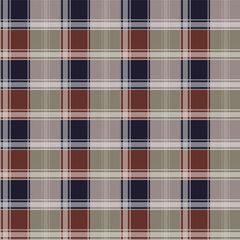 seamless gingham pattern uses classic, warm tones, featuring dark browns and burgundies, creating a dimensional pattern. Applications: shirts, skirts, scarves, coats, blankets, and tablecloths.