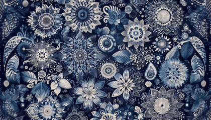 A Japanese shibori fabric pattern, Ai generated image