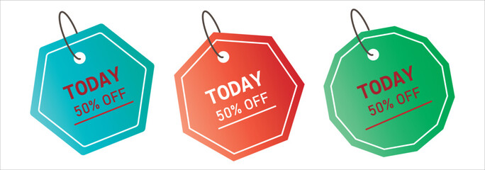 Set of Sale badges. Sale quality tags and labels. Template banner shopping badges. Special offer, sale, discount, shop, black friday. Vector