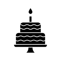 Birthday cake with candle