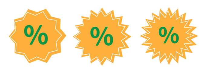 Set of Sale badges. Sale quality tags and labels. Template banner shopping badges. Special offer, sale, discount, shop, black friday. Vector