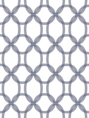 Naklejka premium chain link fence background Seamless geometric pattern of overlapping circular lines in a soft gray tone, designed for transparent backgrounds. Perfect for modern product packaging, fabric design, wal