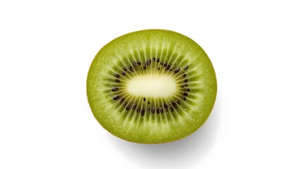 Sliced Kiwi Fruit Isolated on White Background