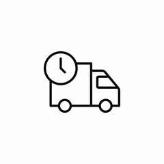 delivery pending icon sign vector