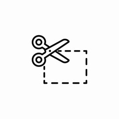 cut out icon sign vector