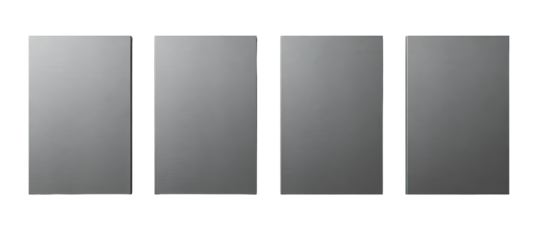 Four Gray Rectangular Panels