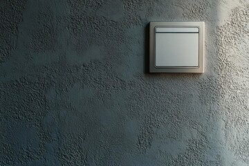 Turn on Your Imagination, a switch on textured wall with light and Shadow