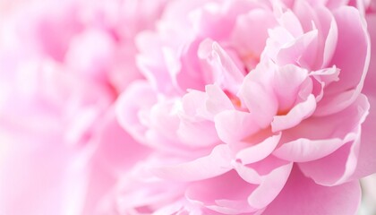 Obraz premium Soft Pink Peony Flower Petals Close-up