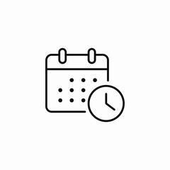 due date icon sign vector