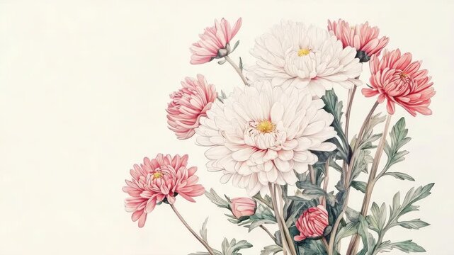 A beautiful arrangement of pink flowers in a simple white vase.