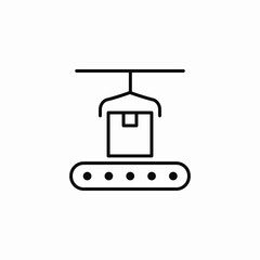 Fototapeta premium robotic hand icon sign vector