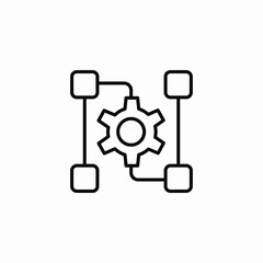 system function gear icon sign vector