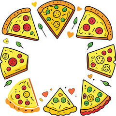 pizza vector illustration