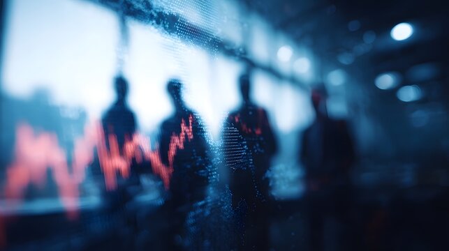 Investment team analyzing global market performance data - Powered by Adobe