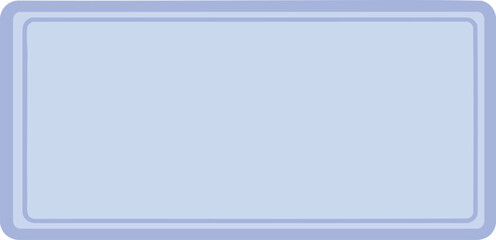 Fototapeta premium Blank light blue rectangular button or plate