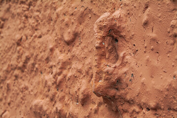 Detail einer verpitzten Wand