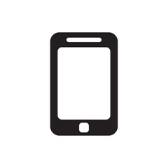 Black Silhouette Icon of Smartphone Device