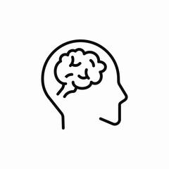 brain head icon sign vector