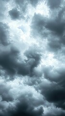 Obraz premium Dramatic Cloudscape: A Sky's Portrait