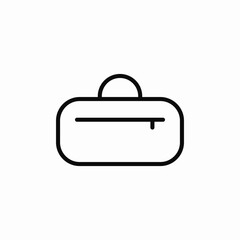 gym bag icon sign vector