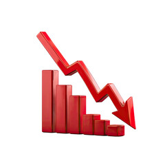 Red downward trending bar graph (1)