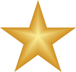 Obraz premium Gold star. Golden Christmas star isolated on white background. Nice illustration of a 3d look Gold star on white background. Star vector collection.