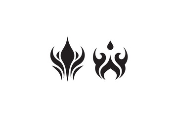 set of fire icons