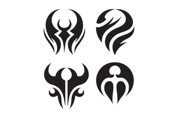 vector illustration of a black and white icon design