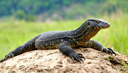 Fototapeta premium Large Lizard Wildlife Photography 