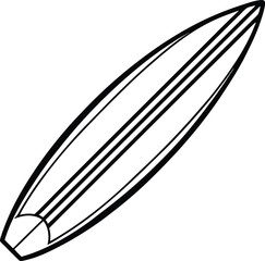 a surfboard on white background