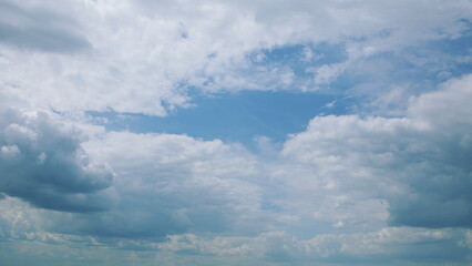 The sky shows a beautiful blend of clouds against the backdrop of clear horizons