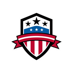 usa stripes banner silhouette vector © PuspanjaliRani