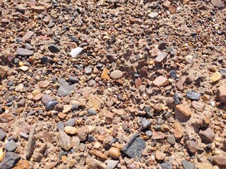 pebbles in the sand